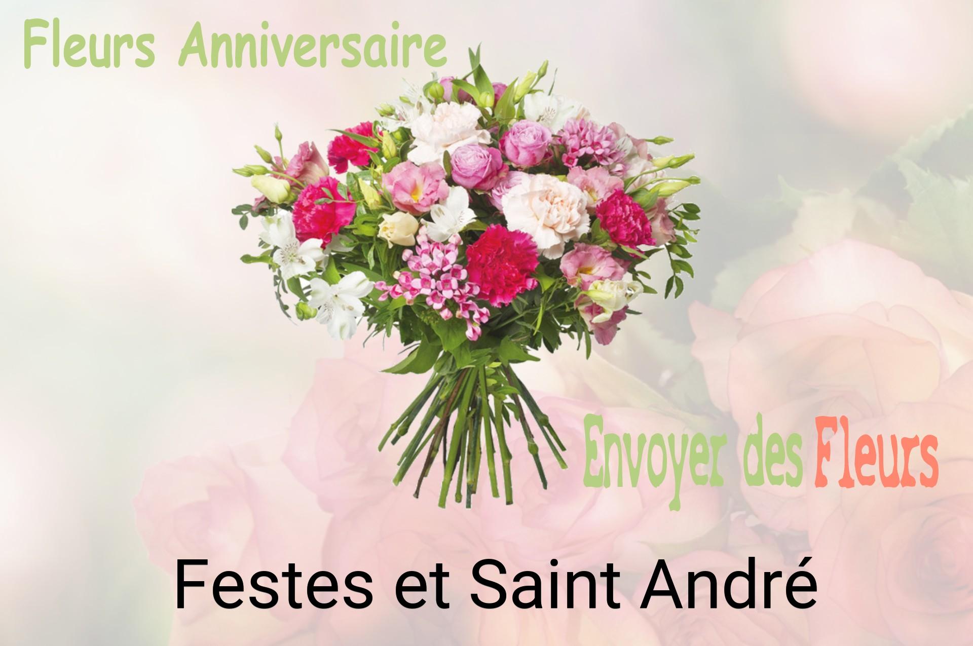 Bouquet de fleurs d’anniversaire livré à Festes-et-Saint-André